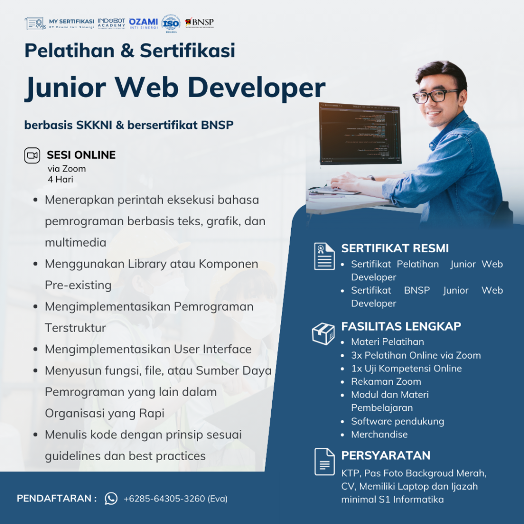 Sertifikasi BNSP Junior Web Developer - MySertifikasi