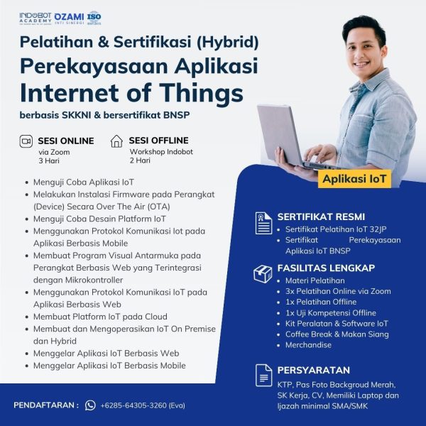 Pelatihan dan Sertifikasi Perekayasaan Aplikasi Internet of Things