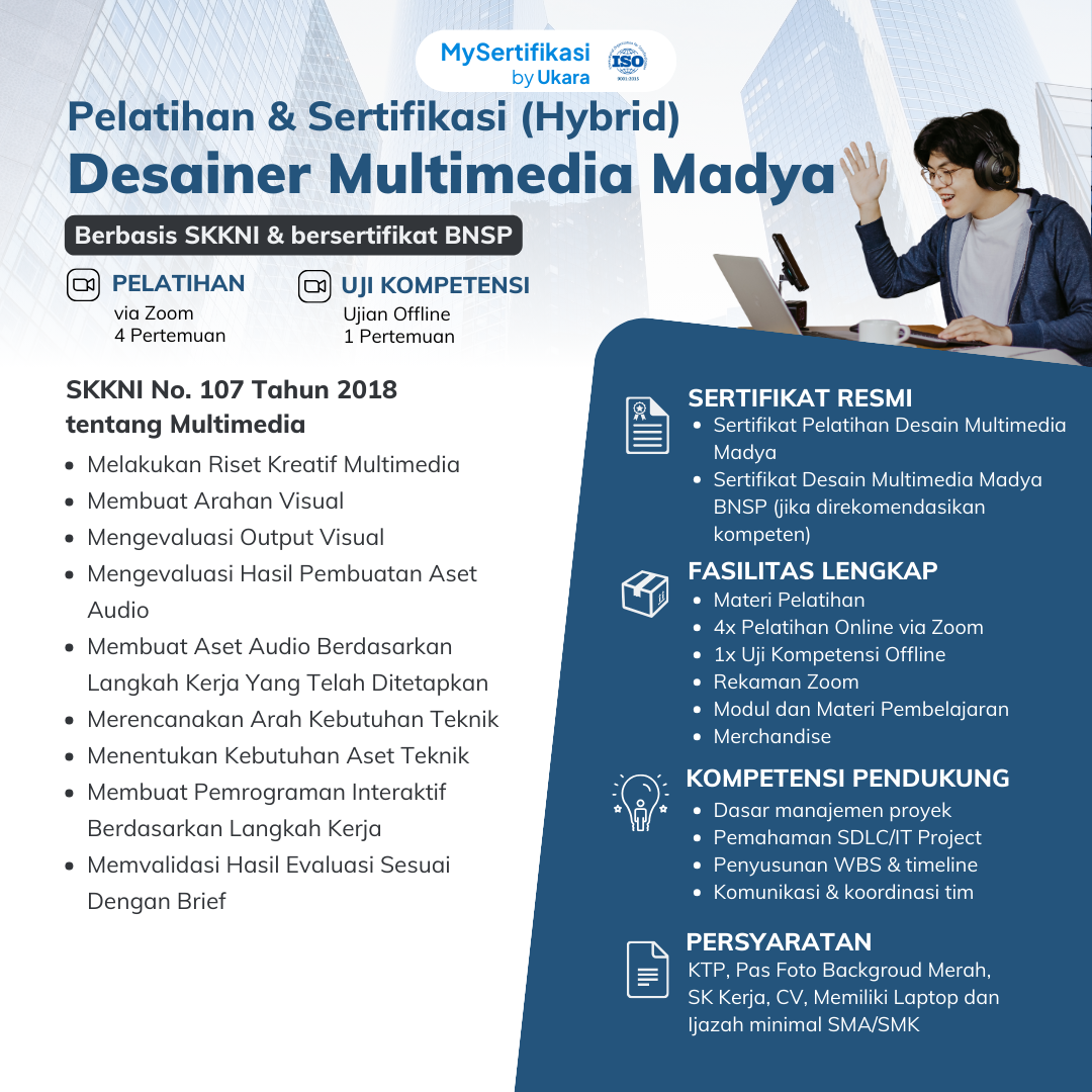 Pelatihan & Sertifikasi Desainer Multimedia Madya
