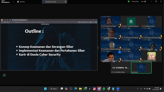 Pelatihan dan Sertifikasi Online Junior Cyber Security Batch  #7