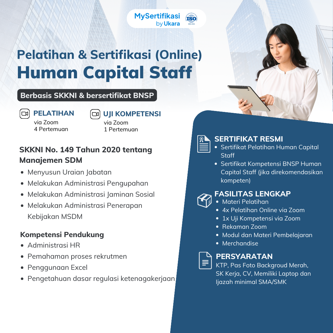 Pelatihan & Sertifikasi Human Capital Staff