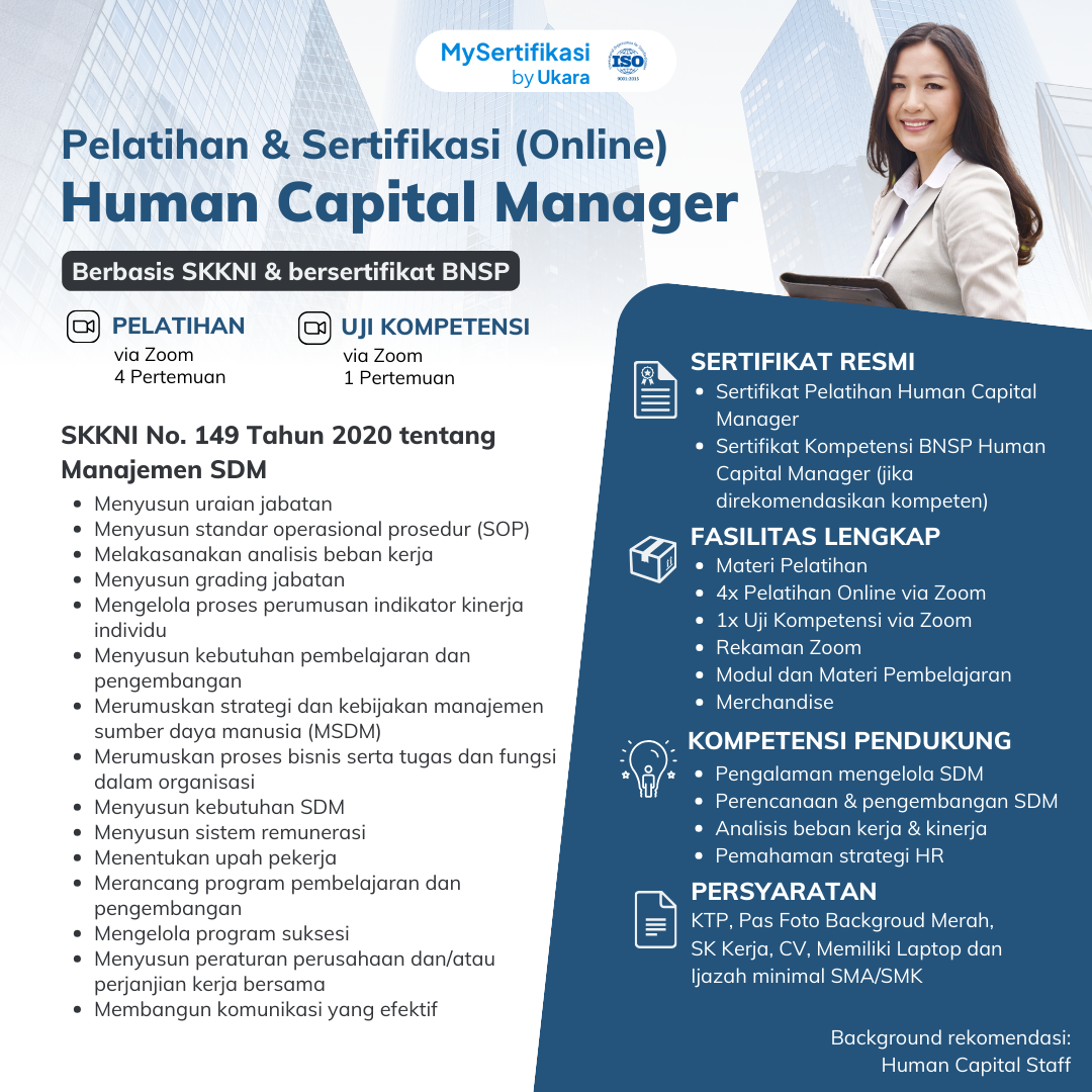 Pelatihan & Sertifikasi Human Capital Manager