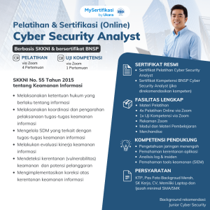 Pelatihan & Sertifikasi Cyber Security Analyst