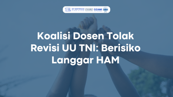 Koalisi Dosen Tolak Revisi UU TNI: Berisiko Langgar HAM