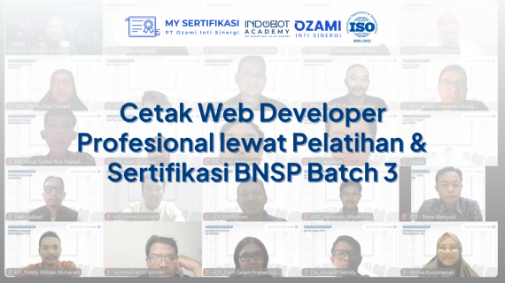 Cetak Web Developer Profesional lewat Pelatihan & Sertifikasi BNSP Batch 3
