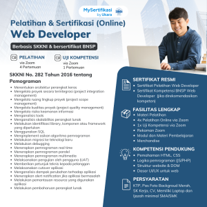 Pelatihan & Sertifikasi Web Developer