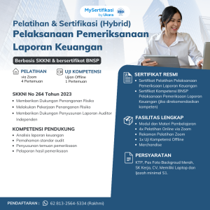 Pelatihan & Sertifikasi BNSP Pelaksanaan Pemeriksanaan Laporan Keuangan